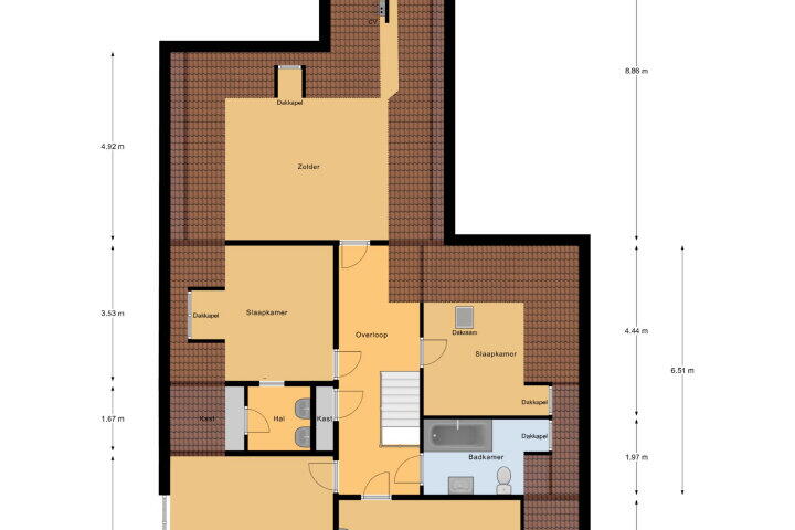 Plattegrond – Julianalaan 7, Vlissingen