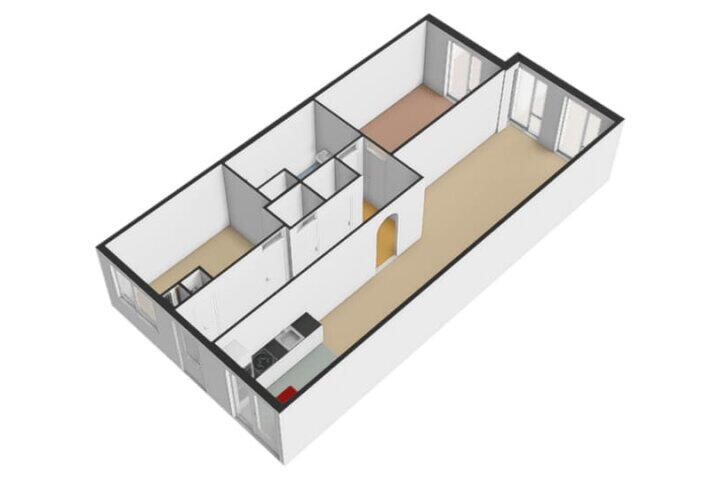 Plattegrond – Julius Pergerstraat 218, Amsterdam