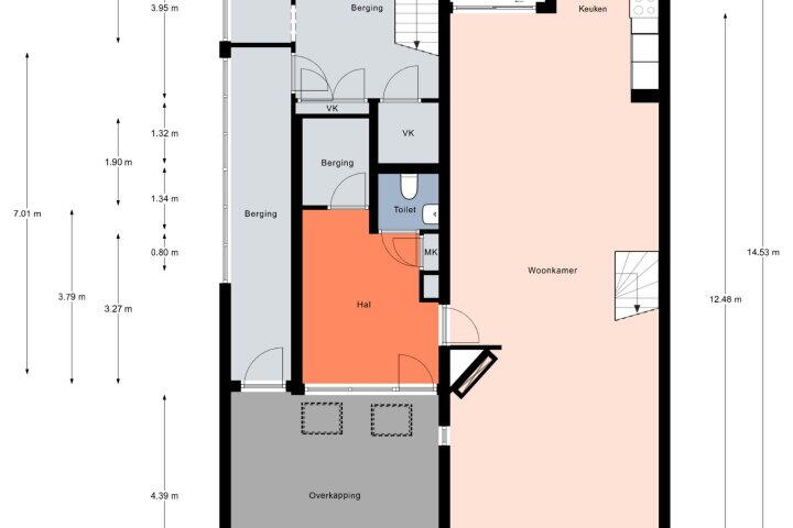 Plattegrond – Jupiterstraat 53, Groningen