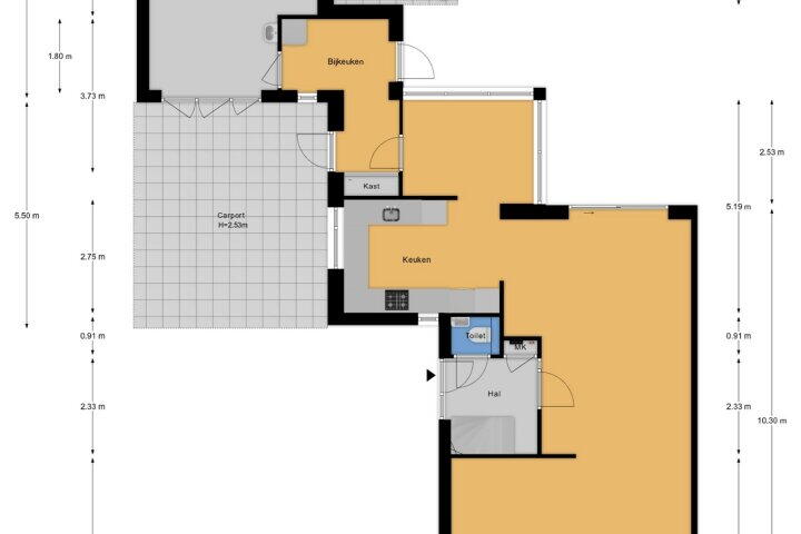 Plattegrond – J. Van Zantenstraat 96, Meteren