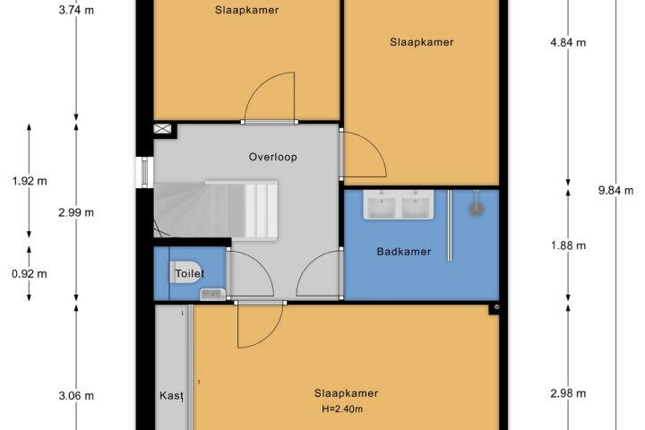 Plattegrond – J. Van Zantenstraat 96, Meteren