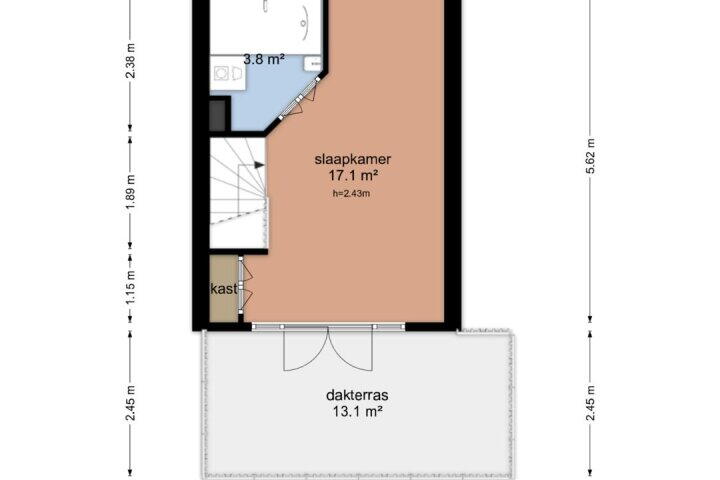 Plattegrond – J. Wagenaarstraat 17, Groningen