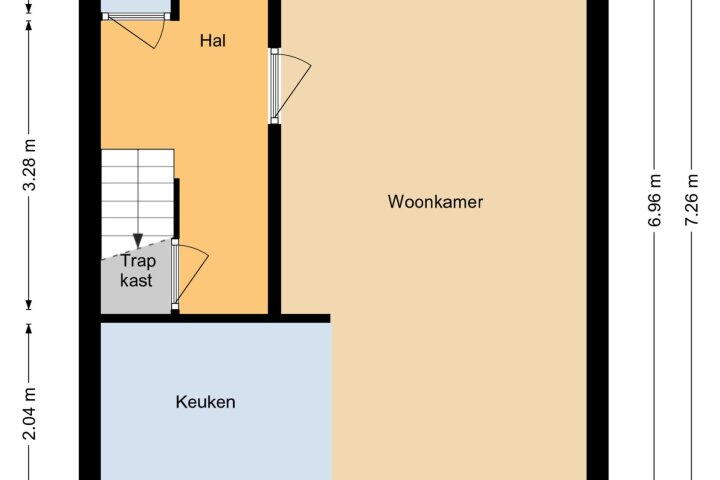 Plattegrond – Kaagjesland 32, Reeuwijk