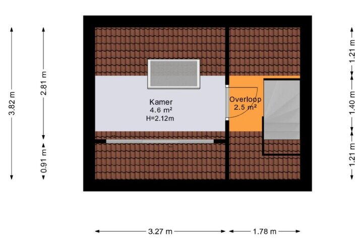 Plattegrond – Kaarnheugte 21, Assen