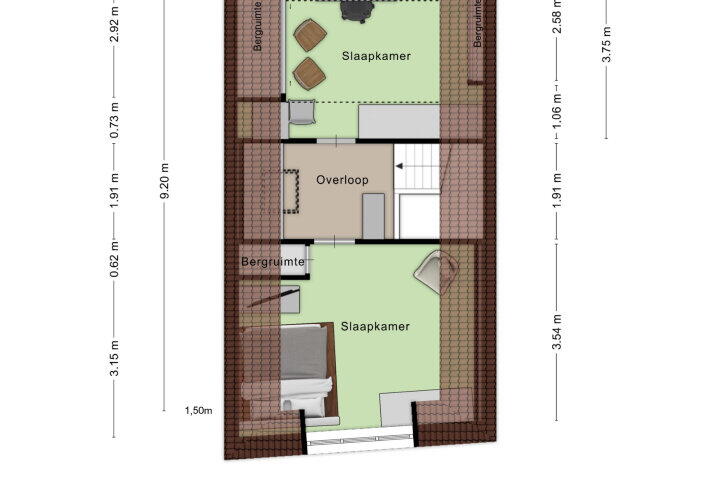 Plattegrond – Kade 58, Roosendaal
