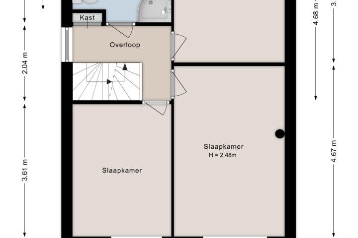 Plattegrond – Kallenkoterallee 86 A, Steenwijk