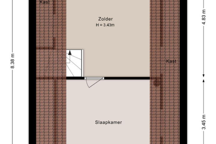 Plattegrond – Kallenkoterallee 86 A, Steenwijk