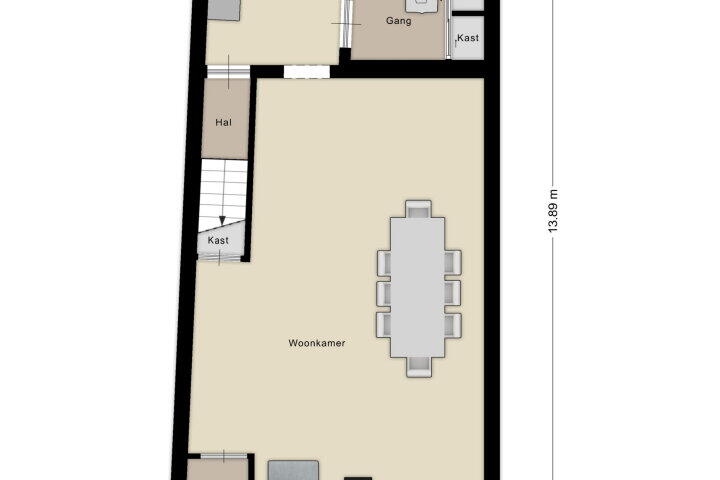 Plattegrond – Kalsdonksestraat 13, Roosendaal