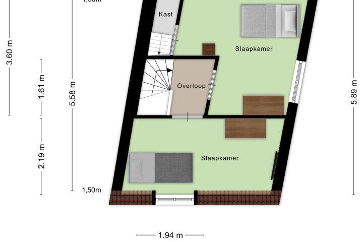 Plattegrond – Kalsdonksestraat 93, Roosendaal