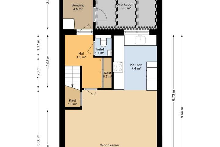 Plattegrond – Kamille 23, Roden