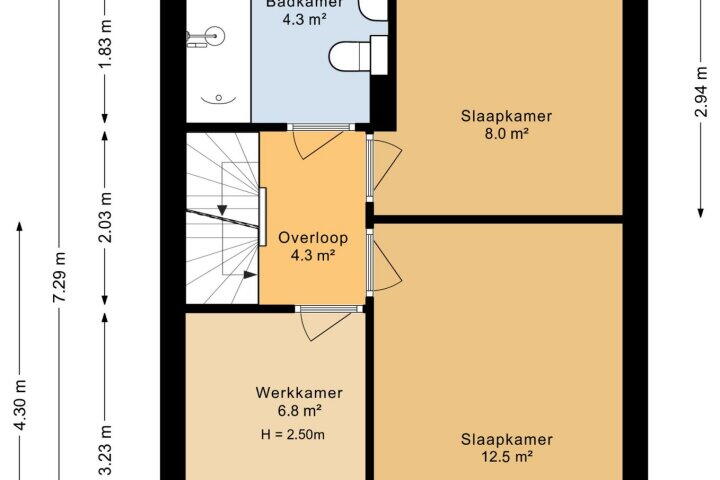 Plattegrond – Kamille 23, Roden