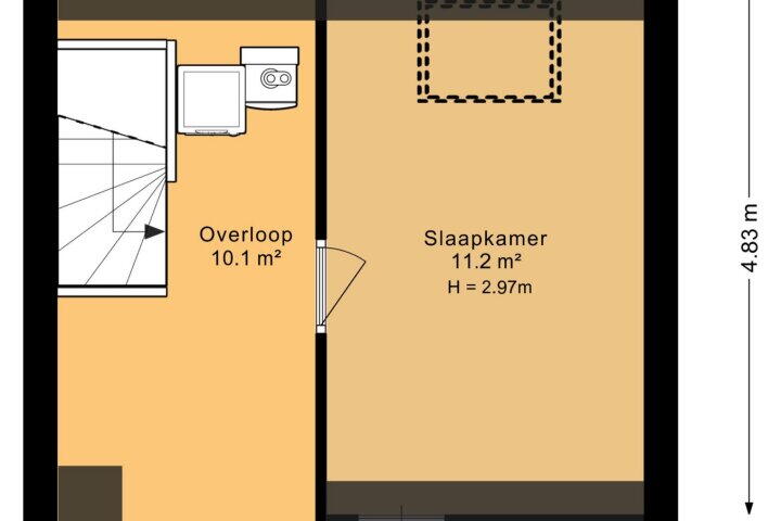 Plattegrond – Kamille 23, Roden