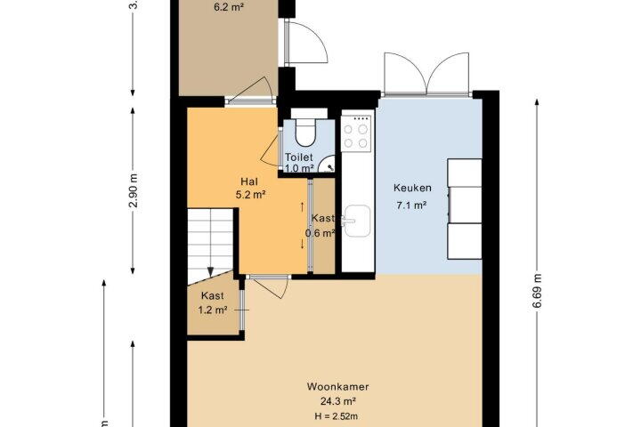 Plattegrond – Kamille 31, Roden