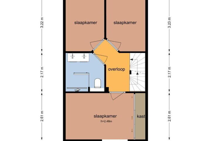 Plattegrond – Kamilletuin 5, Assen