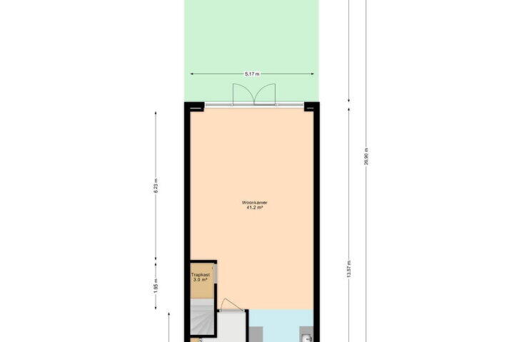 Plattegrond – Kamilleveld 104, Den Haag