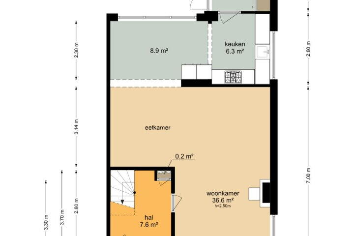 Plattegrond – Kamperfoelieweg 38, Paterswolde