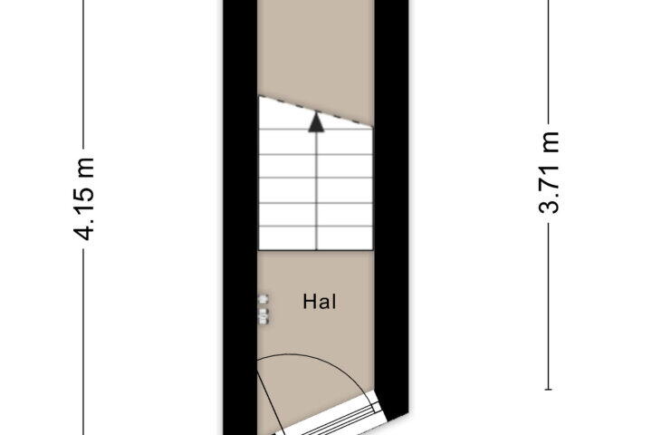 Plattegrond – Kamperstraat 28 RD, Haarlem
