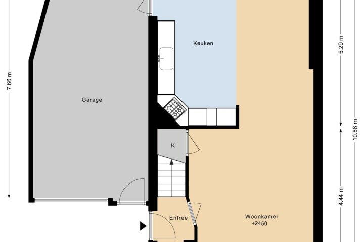 Plattegrond – Kampweg 21, Swifterbant