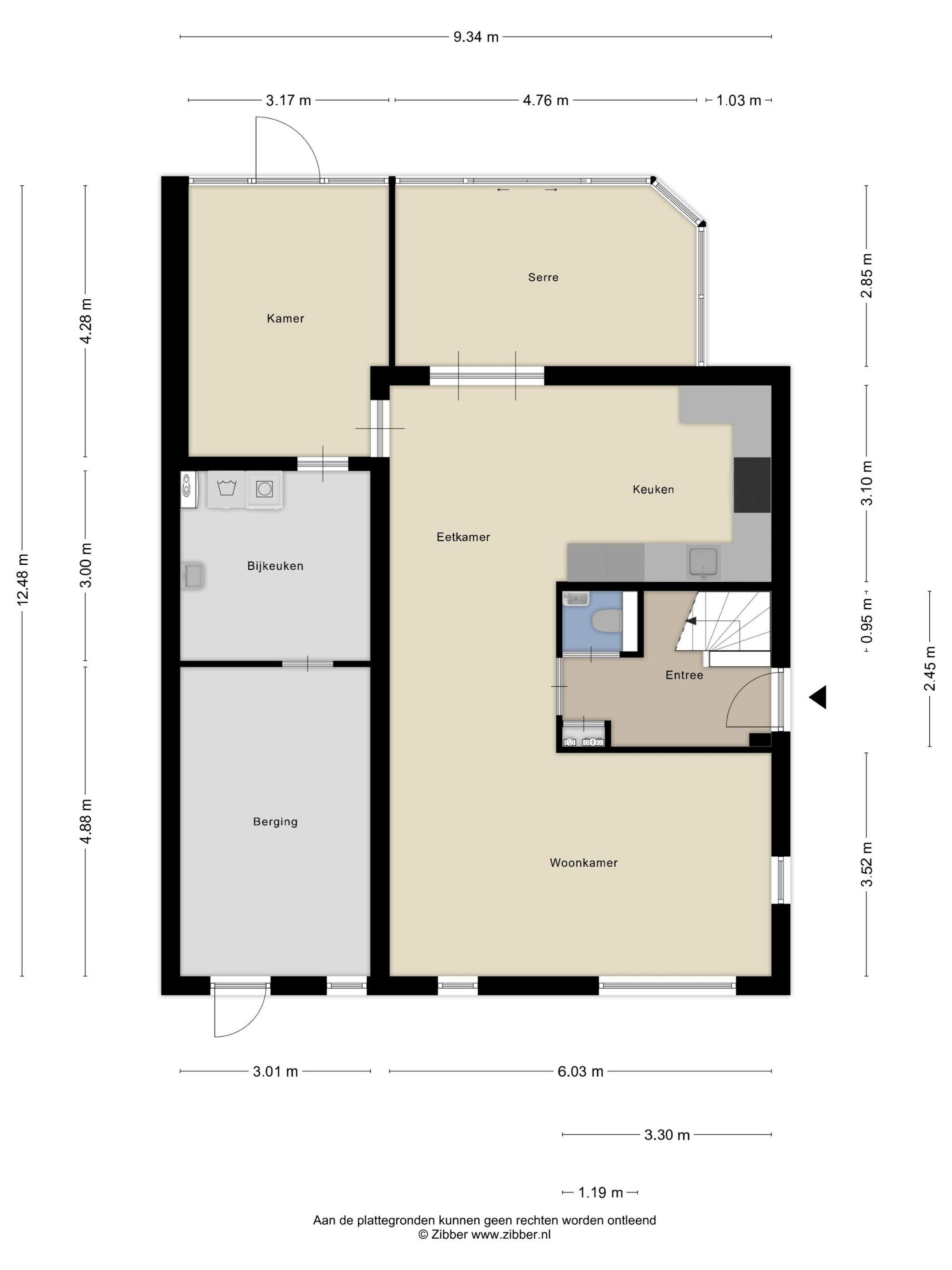 Plattegrond 1 - Kampweg 18, Swifterbant