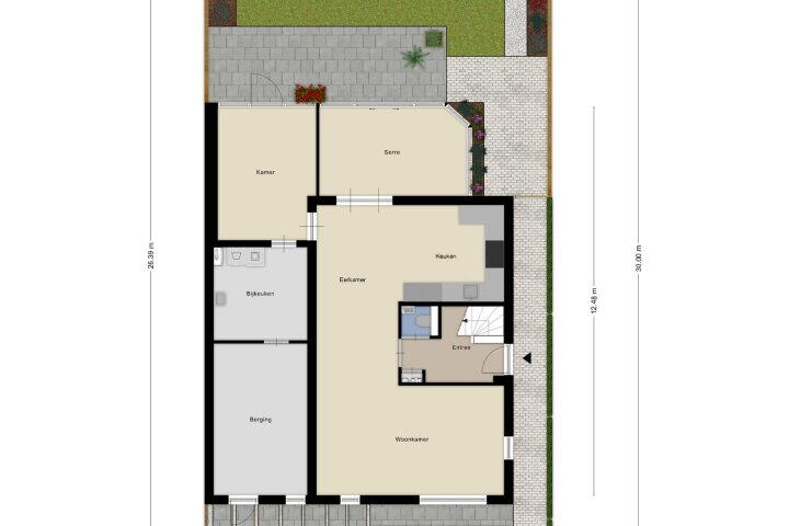 Plattegrond – Kampweg 18, Swifterbant