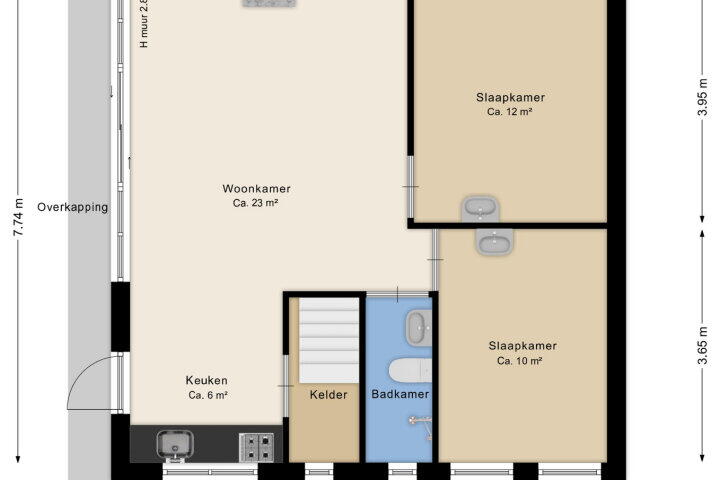 Plan – Kanaal O.Z. 9 52, Drijber