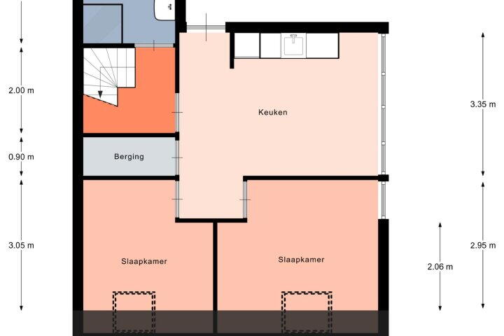 Plattegrond – Kanaalstraat 29, Roden