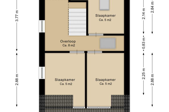 Plattegrond – Kanaalweg 48, Hoogeveen