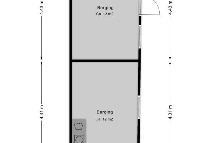Plattegrond – Kanaalweg 48, Hoogeveen