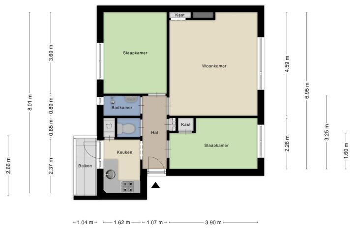 Plattegrond – Kanaalweg 45, Den Helder