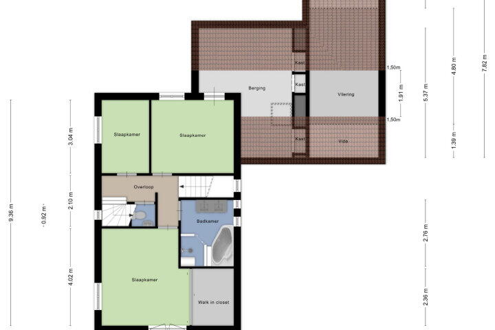 Plattegrond – Kanaalweg 6, Mook