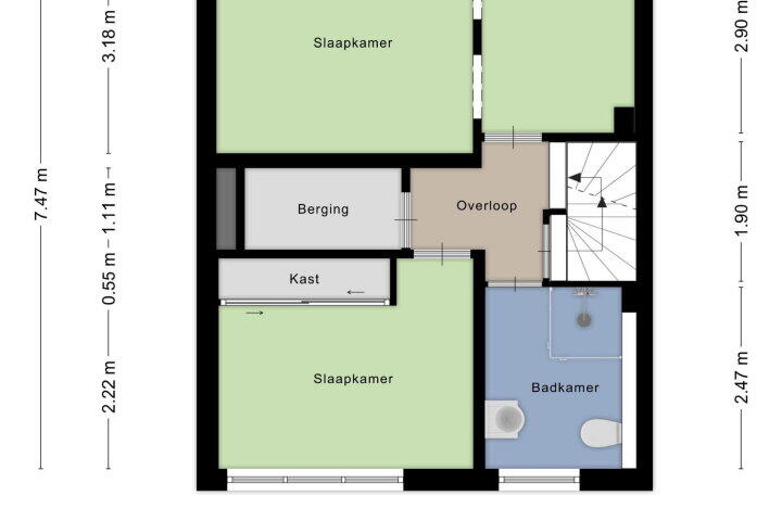 Plattegrond – Kanariestraat 1, Wijchen