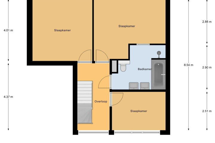 Plattegrond – Kandinskystraat 23, Almere