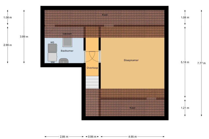 Plattegrond – Kandinskystraat 23, Almere