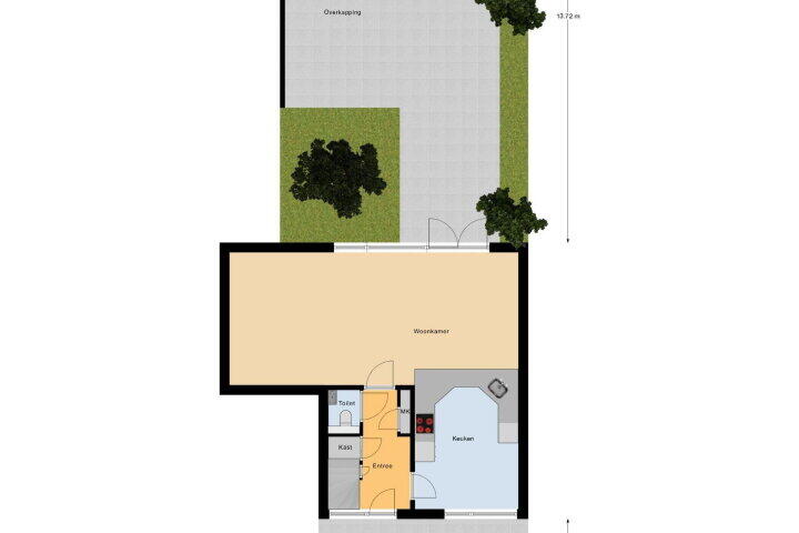 Plattegrond – Kandinskystraat 23, Almere