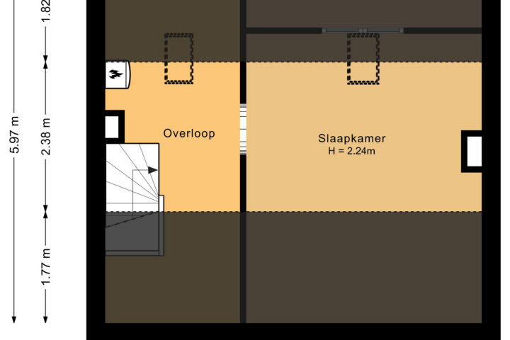 Plattegrond – Kanunnik van de Putstraat 60, Nijmegen