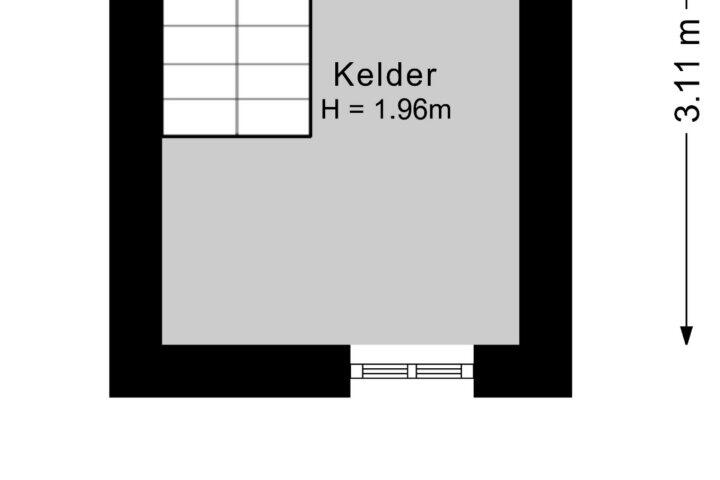 Plattegrond – Kanunnik van de Putstraat 60, Nijmegen