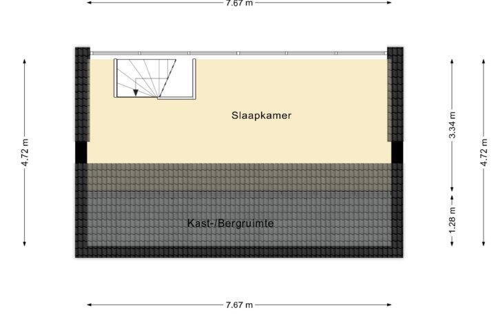 Plattegrond – Kapelaan Ramakersstraat 16 A, Heerlen