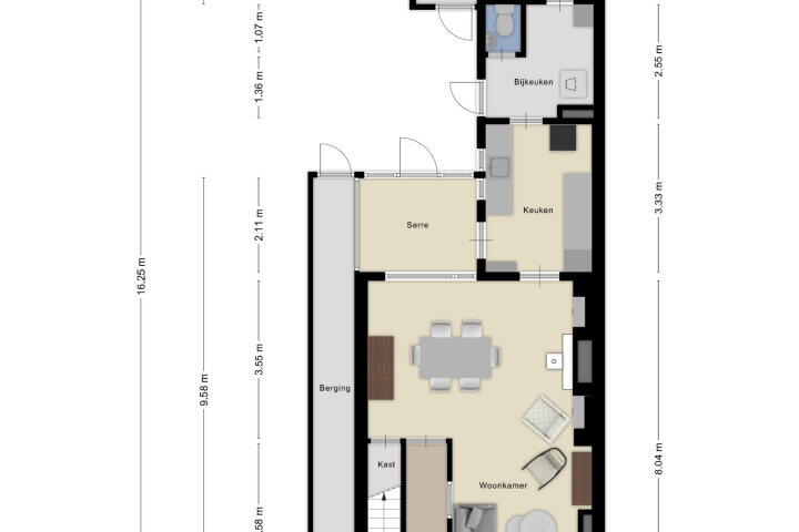 Plattegrond – Kapellerlaan 43, Roosendaal