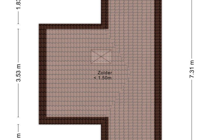 Plattegrond – Kapellerlaan 43, Roosendaal