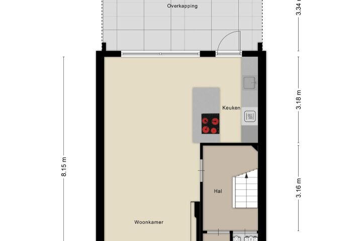 Plattegrond – Karveel 56 16, Lelystad