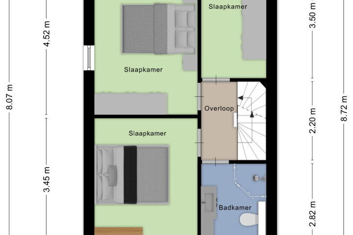 Plattegrond – Kastanjeberg 85, Roosendaal