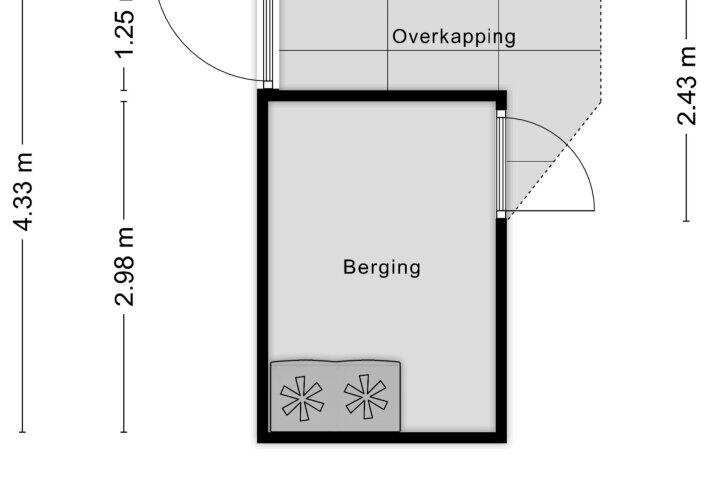 Plattegrond – Kastanjeberg 98, Roosendaal