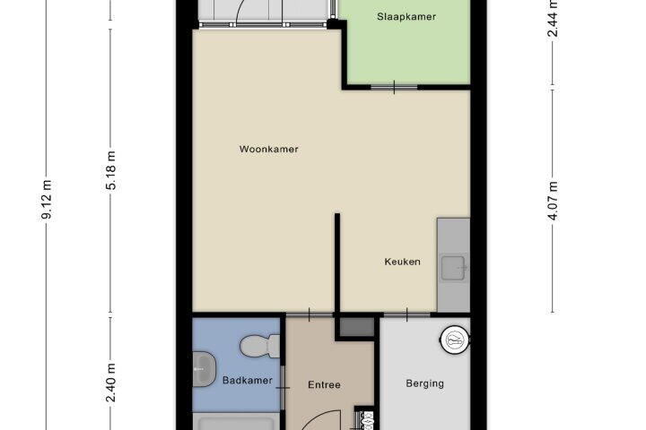 Plattegrond – Kasteel Aldengoorstraat 27 C, Maastricht