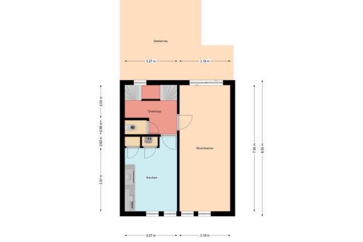 Plattegrond – Kasteellaan 83, Heerlen