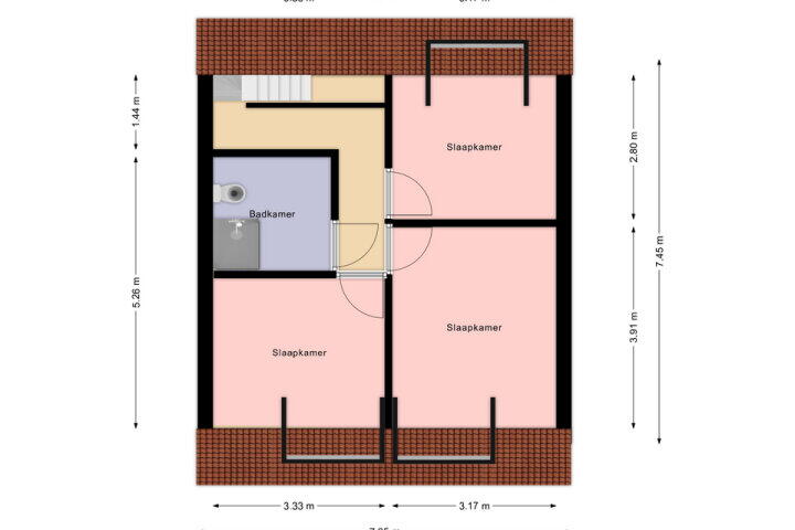 Plattegrond – Kasteellaan 83, Heerlen