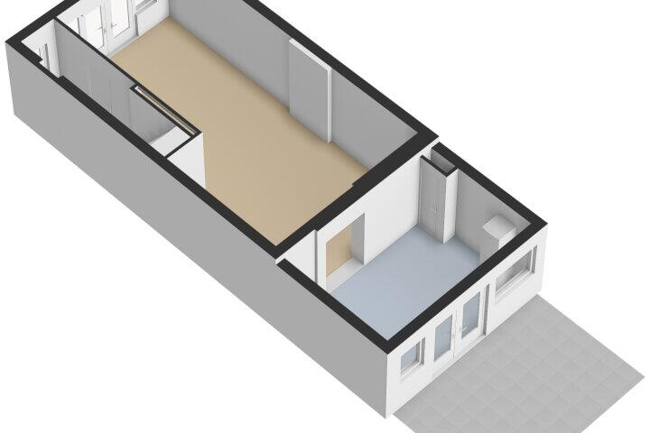 Plattegrond – Kasteelstraat 17, Vlissingen