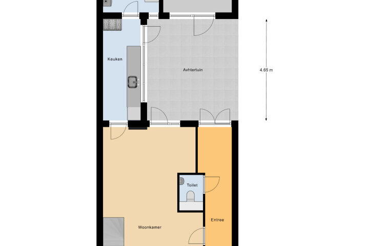Plattegrond – Kasteelstraat 51, Vlissingen
