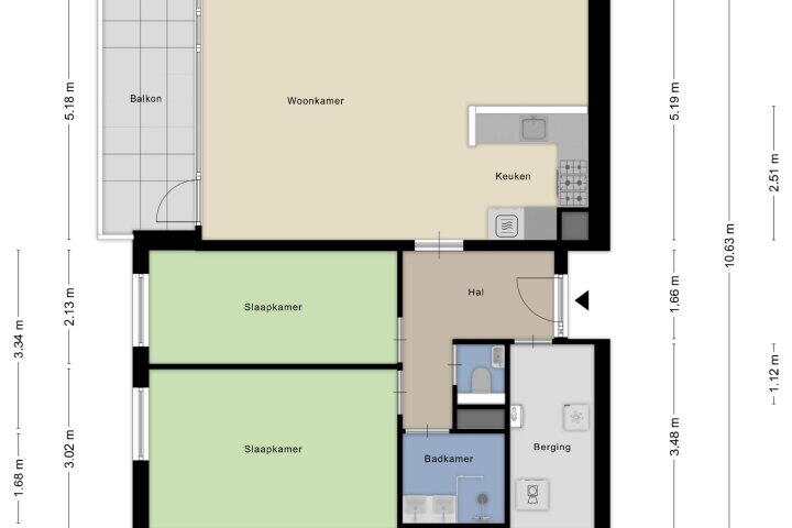 Plattegrond – Kastelenplein 51, Eindhoven