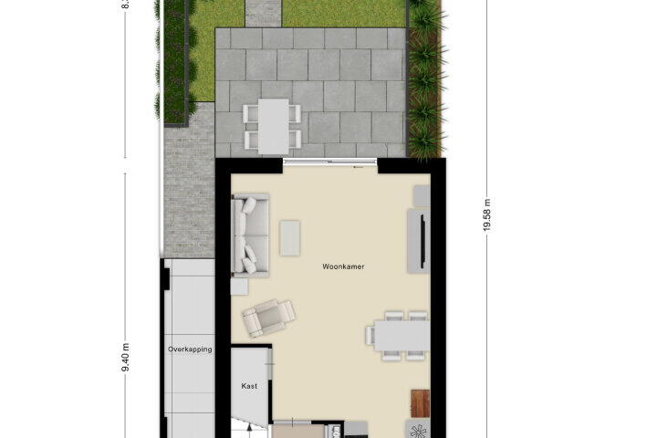 Plattegrond – Kees Dekkershof 1, Roosendaal