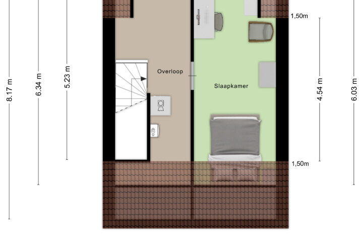 Plattegrond – Kees Dekkershof 1, Roosendaal